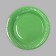 Demolis -plate plate plate plain, green color (18 cm)