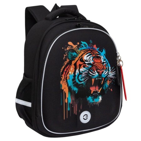 Frame backpack 36 x 28 x 20 cm, Grizzly, black