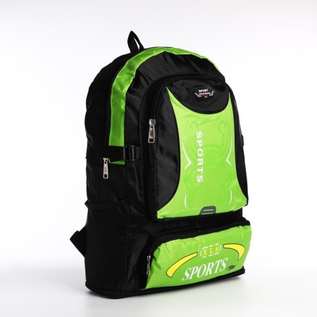 A thyroid backpack with an increase in 55l, 5 external pockets, green color-2
