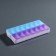 Organizer for decor, 14 cells, 14.5 × 7.3 × 2.5 cm, blue/purple color