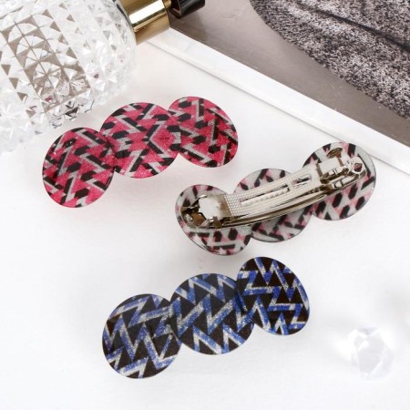 Hair hair clip "Element" Geometry, 8 cm, mix-1