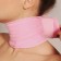 Gel SPA-mask for the neck, reusable, on Velcro, 46 ​​x 10 cm, pink color