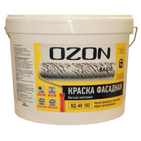 Facade paint Ozon-Basic VD-AK 111m Acrylic 0.9 L (1.3 kg)