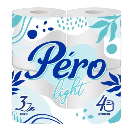 PERO toilet paper, 3 layers, 4 rolls