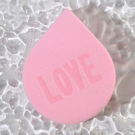 The sponge frame is flat "love", increases when getting wet, the color is pink-2
