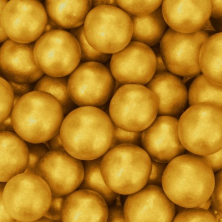 Confectionery Sprinking "The Best Day", 10 mm, gold, 50 g-1