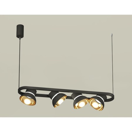 AMBRELLA LIGHT, TRADITIONAL DIY, XB9164081, GX53, Black Sand, Golded Polished, Transparent Small Set
