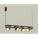 AMBRELLA LIGHT, TRADITIONAL DIY, XB9164081, GX53, Black Sand, Golded Polished, Transparent Small Set
