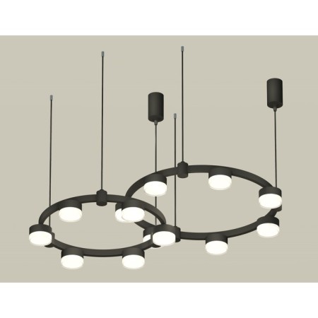 Ambrella Light Acrylic lamp, XR92091006, GX53 LED 12 W, black sand, white matte, transparent