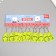 Browler plastic reflective "Gnomic with a gift" 5.5x3.8 cm