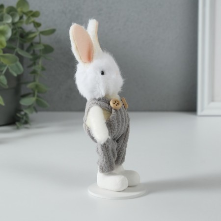 Souvenir "Bunny in a gray knitted suit" 4x5.6x14.3 cm-1