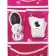 Sticked set 21 × 15 cm, 3 sheets, for pockets in kindergarten, for girls, black