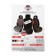 Nabbage on the front seat, velor, size 55 x 130 cm, black, with red edging