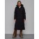Coat insulated winter female, size 42, black color