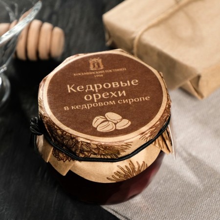 Cedar nuts in cedar syrup, 160 g.
