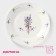 Porcelain dining lunch “Lavender”, D = 25.3 cm, white color