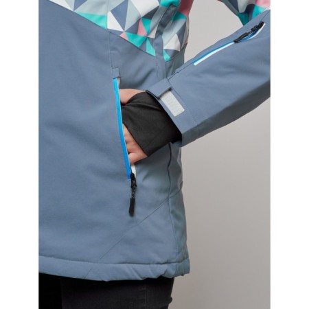 Ski jacket female, size 46, white color-3