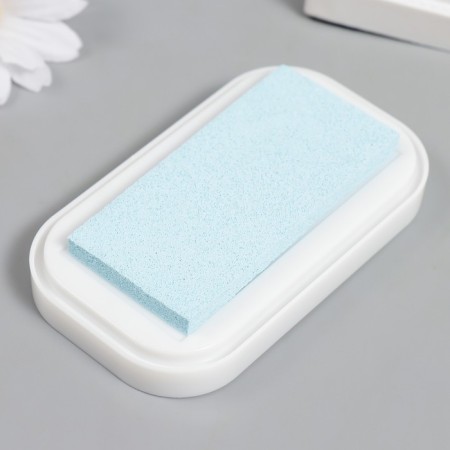 Stamping pillow for textiles, wood, paper "pale blue" 5.3x9.5 cm-1