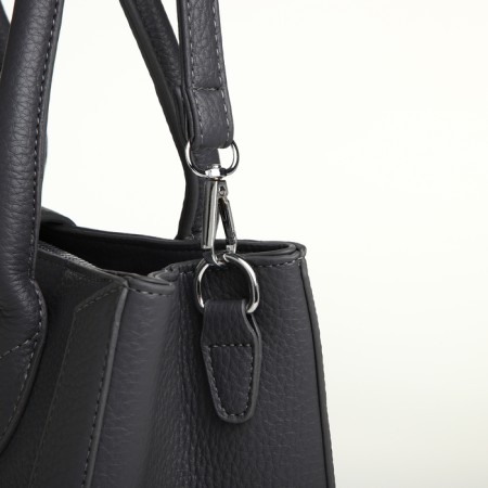 Women's bag with lightning, textura, average size, color gray-4