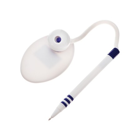 Ballpoint pen on the self -adhesive stand attomex 0.7 mm, shift rod, blue ink, plastic spring-1