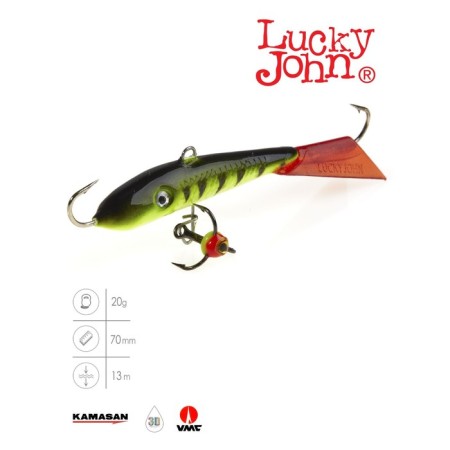 Balancir Lucky John Fin 5 + tee, 7 cm, color 31rt blister