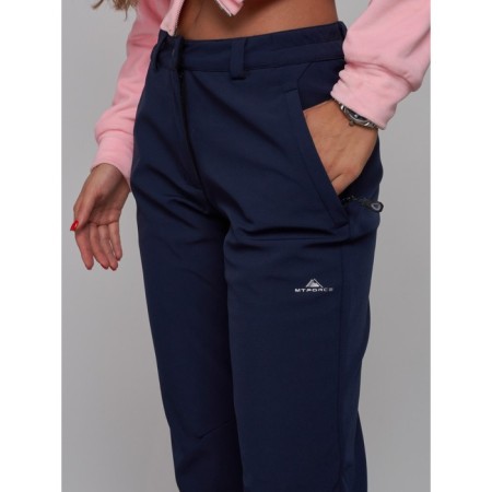 Sports female trousers, size 44, dark blue color-18