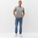 Jumper men's short sleeve Minaku Regular Fit: Color Gray Melange, Rr. 48