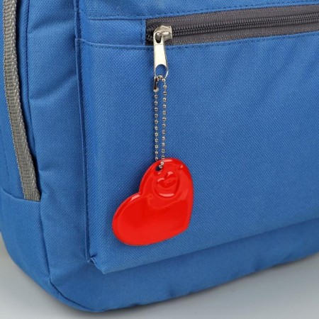 The reflective element "Heart", 5 × 5.5 cm, color mix-1