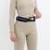Waist bag for a zipper, black/blue color