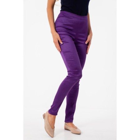 Female trousers, size 48, purple color-5