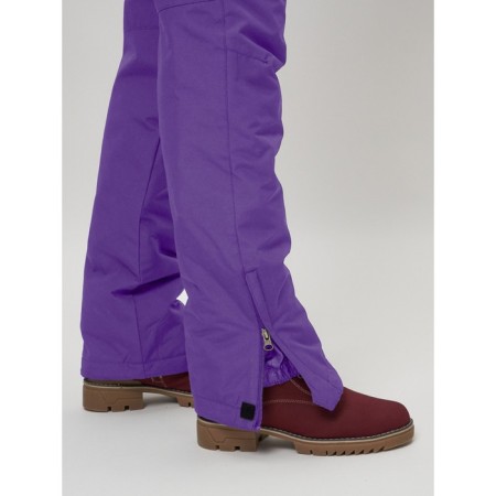 Ski pants female, size 50, purple color-11