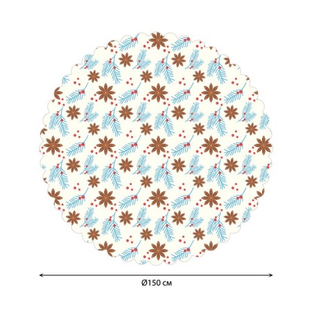 The tablecloth “spicy cloves”, round, Saten, d = 150 cm