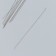 Needles metal for beads in a glass flask thin set 10 pcs Ø 0.45x100 mm 1.5x1.5x14 cm