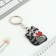 Acrylic key -keychain "Raccoon", 3.5 x 10 cm