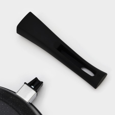 Flot Dilan "Elite", d = 28 cm, anti -stick coating, plastic handle, glass cover-5