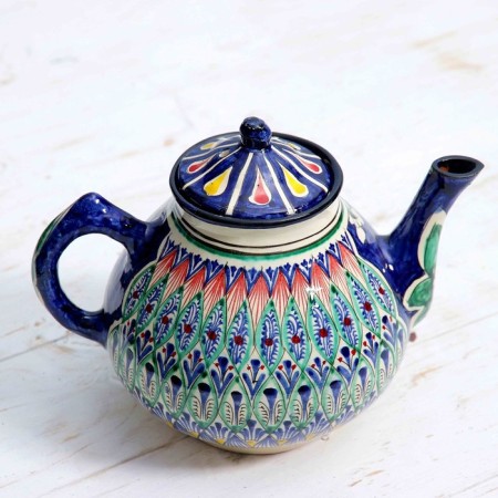 Rishtan ceramics "Patterns", 1600 ml, blue mix-4