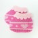 Baby booties, pink color, size 12cm
