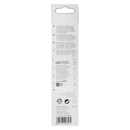 Pencil black-granographic Faber-Castell Goldfaber 1221 3b, hexagonal, price for 1 pcs-4