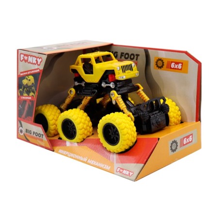 Inertial Funky Toys “SUV” machine, yellow color-1