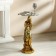 Decorative table "Girl with hair loose hair" gold 38x38x85 cm