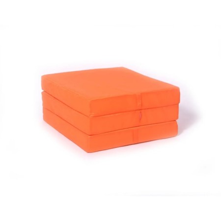 PUF "Mobile Matrass", size 67x61x33 cm, water -repellent tissue, orange-1