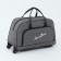 Road bag on wheels, outer pocket, gray color