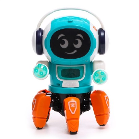 Musical robot "Smarti", Russian voiceing, lighting effects, green color-1
