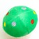 Dog toy "Mushroom", 10 cm, white/green