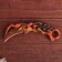 Knife Kerambit "Fiery" 19cm, blade 70mm/1mm