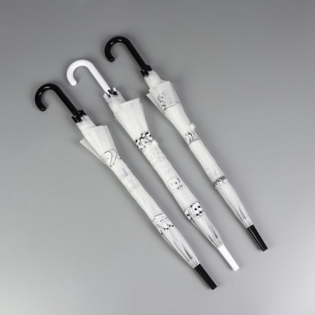 Umbrella - semi -automatic cane, 8 spokes, r = 47/54 cm, d = 108 cm, color mix-3