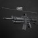 Pneumatic automatic "M4", with laser and sight