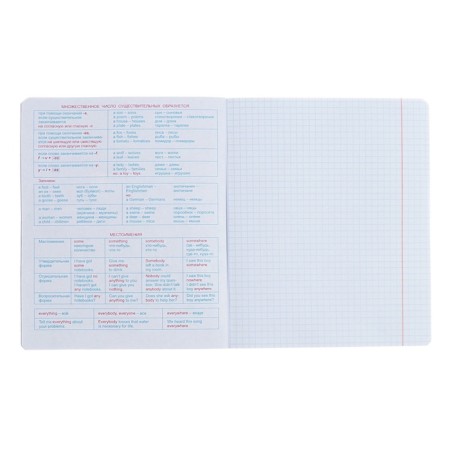 Notebook Subject "World of the Future", 48 sheets in a cage, "English", coated cardboard, metallized paint, an offset block-3