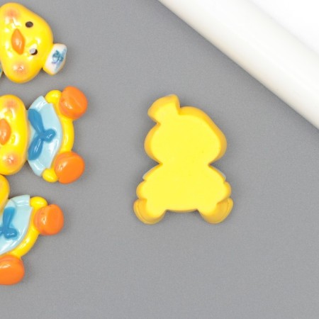 Decor for creativity plastic "Yellow duck, sailor" 2.7x2x1 cm-1