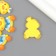 Decor for creativity plastic "Yellow duck, sailor" 2.7x2x1 cm